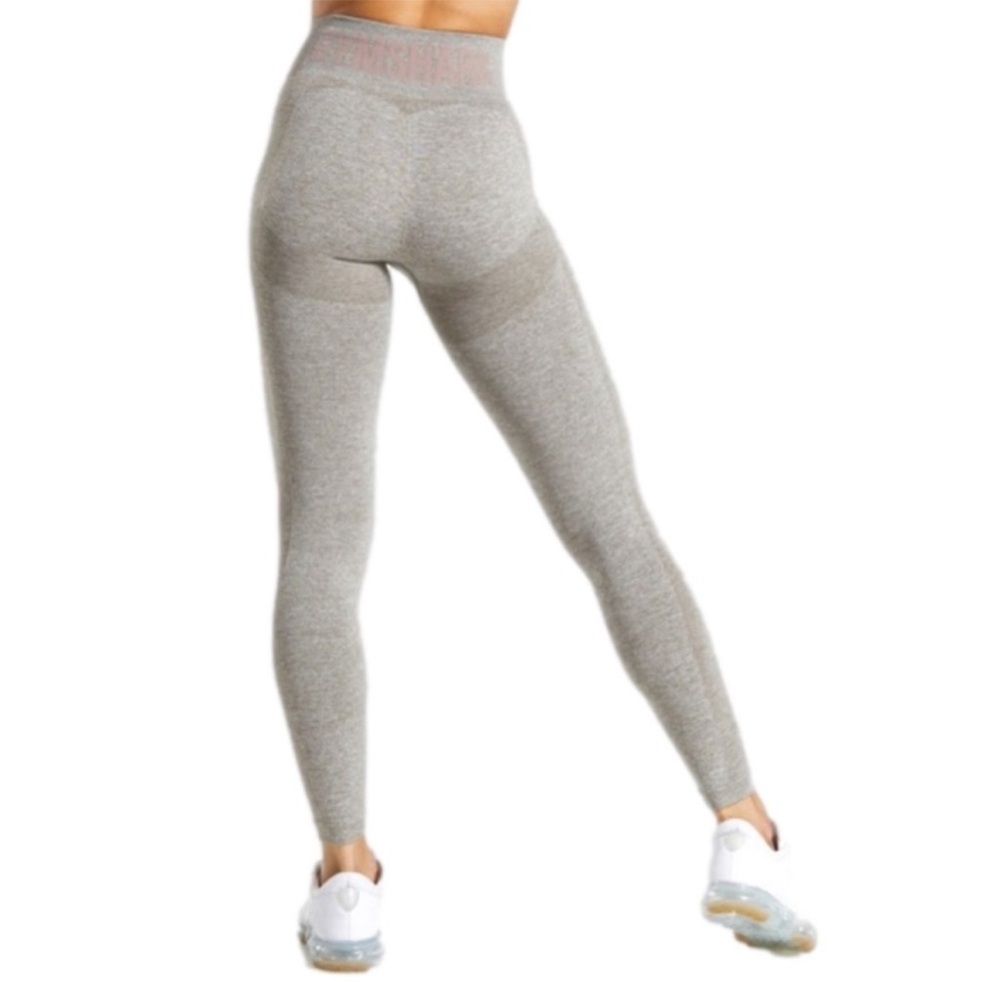Gymshark Flex High Waisted Leggings Beige Pink Small